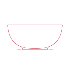 Objects Bowls Ikea 365 Bowl 9 Inch Outline Svg File, Free Vectors File
